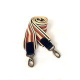 Anse de sac en Cuir Noir - ÉCRU/ROSE 5cm