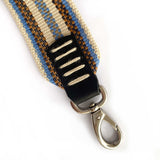 Anse de sac en Cuir Noir - BEIGE/BLEU 5cm