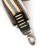 Anse de sac en Cuir Noir - BEIGE/BLEU 5cm