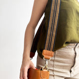 Anse de sac en Cuir Miel - NOIR/MIEL 4,5cm