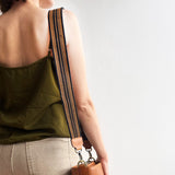 Anse de sac en Cuir Miel - NOIR/MIEL 4,5cm