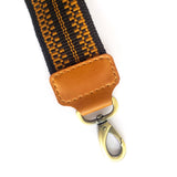 Anse de sac en Cuir Miel - NOIR/MIEL 4,5cm