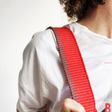 Anse de sac en Cuir Vert - ORANGE 4,5cm