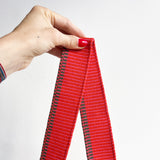 Anse de sac en Cuir Vert - ORANGE 4,5cm