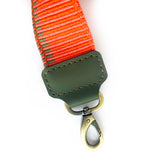 Anse de sac en Cuir Vert - ORANGE 4,5cm