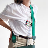 Anse de sac en Cuir Vert - VERT 4cm