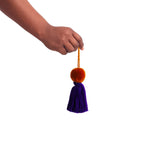 Small pompom - Orange Purple