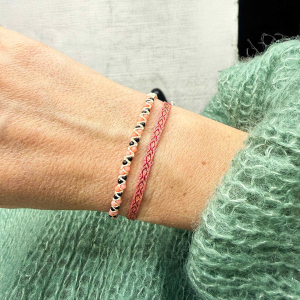 Duo Rose - Pierres semi-précieuses