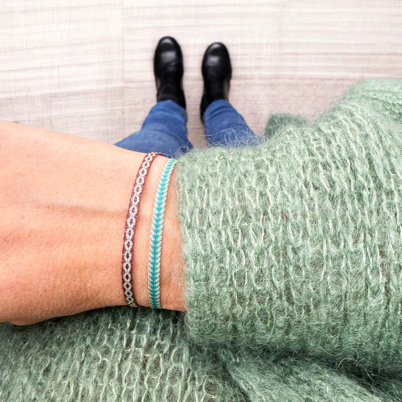 Le duo Bleu Marron aubergine