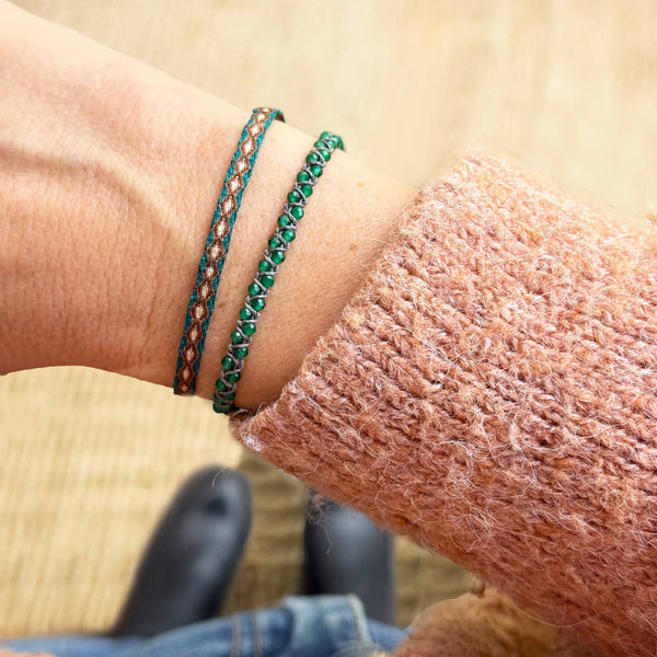 Le duo Émeraude - Pierres semi-précieuses