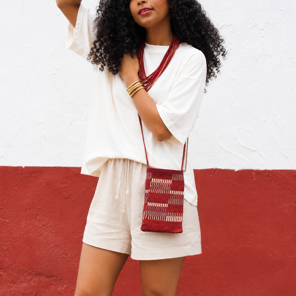 Pochette Eeïna - Bordeaux terracotta