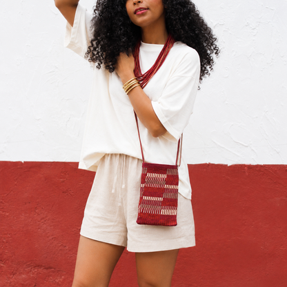 Pochette Eeïna - Bordeaux terracotta
