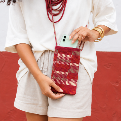 Pochette Eeïna - Bordeaux terracotta