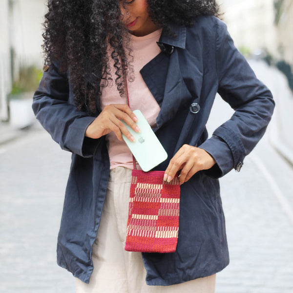 Pochette Eïnaa Bordeaux terracotta