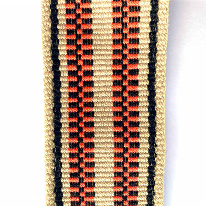 Anse de sac en Cuir Noir - ÉCRU/ROSE 5cm