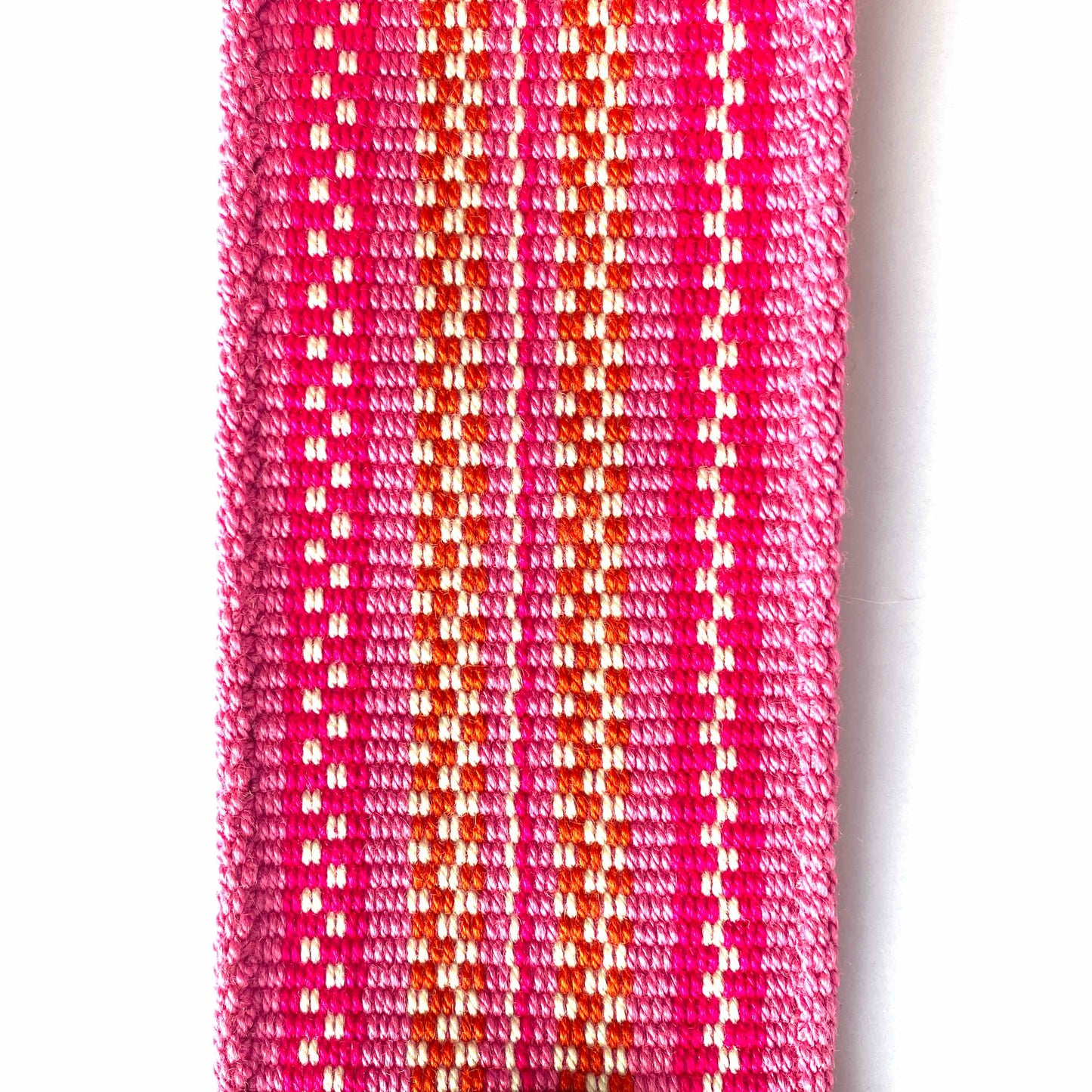 Anse de sac en Cuir Miel - ROSE/FUSHIA 5,5cm