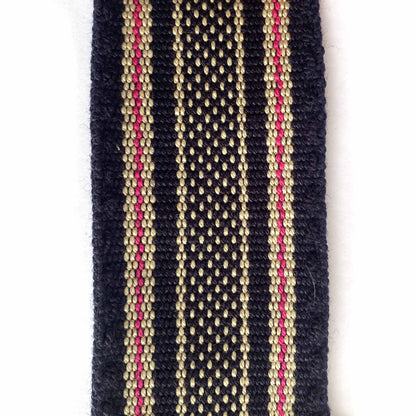 Anse de sac en Cuir Miel - BLEU MARINE 4,5cm