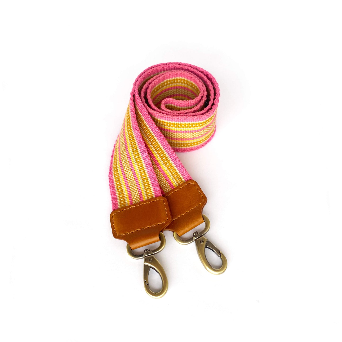 Anse de sac en Cuir Miel - ROSE 4,5cm