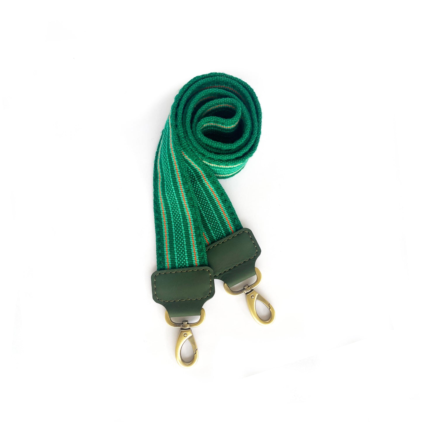 Anse de sac en Cuir Vert - VERT 4cm