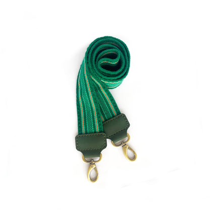Anse de sac en Cuir Vert - VERT 4cm