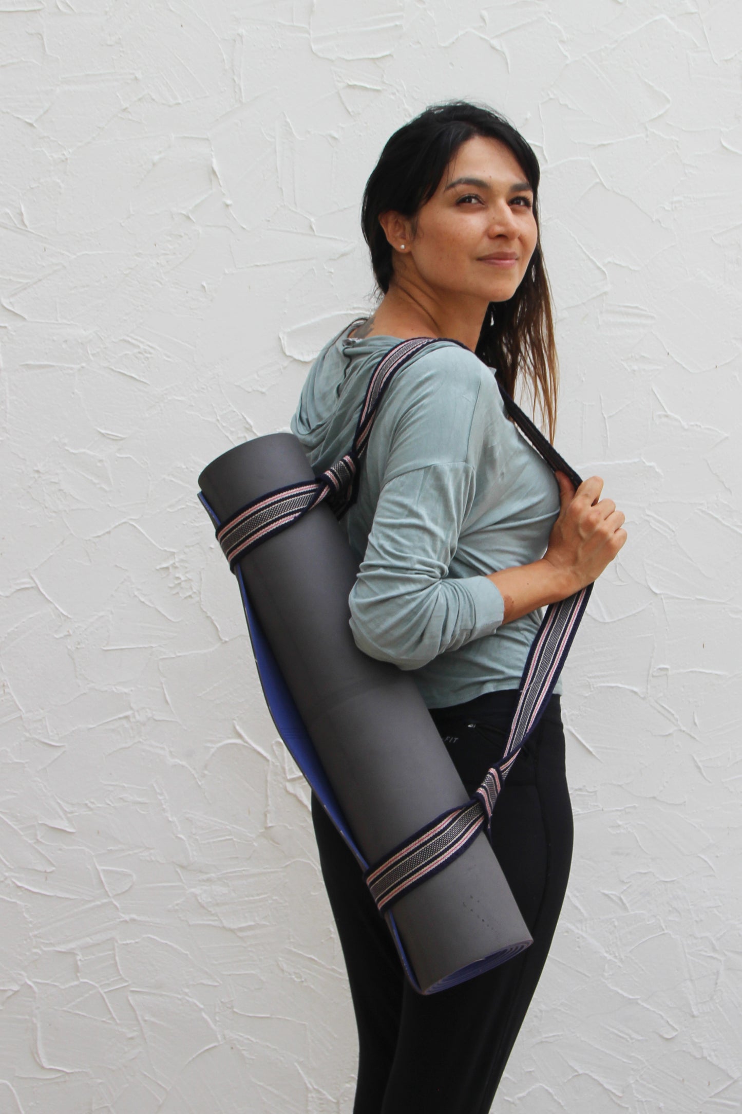Sangle de yoga 2/1 Saumon Fluo
