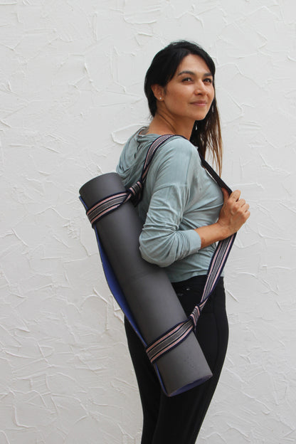 Sangle de yoga 2/1 Saumon Fluo