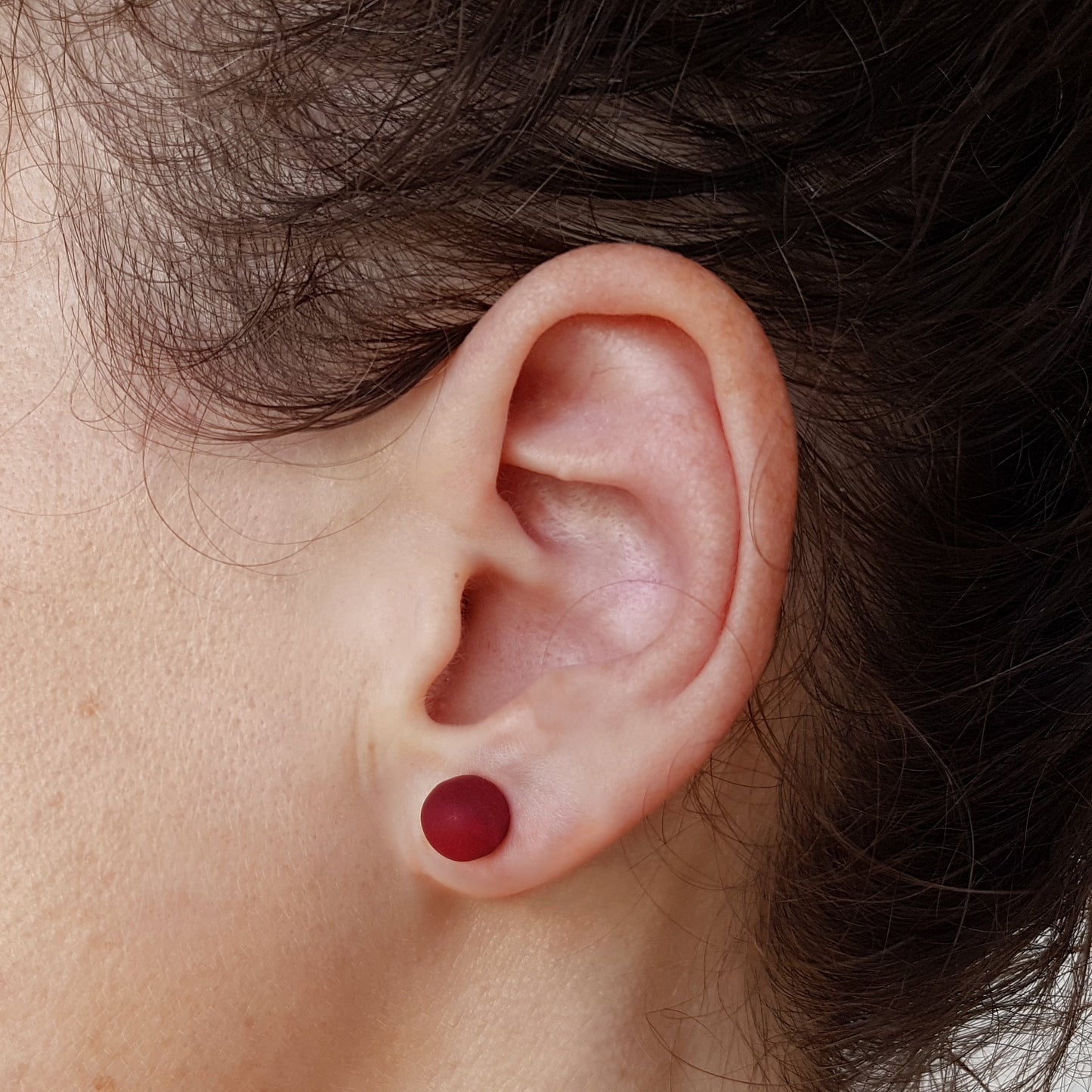 artisanat colombien sur une oreille Mazonia